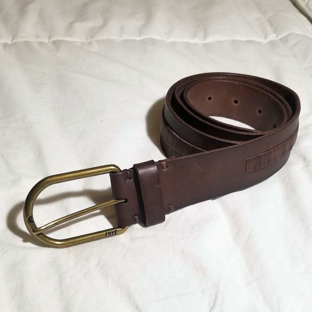 Frye- Brown leather belt
